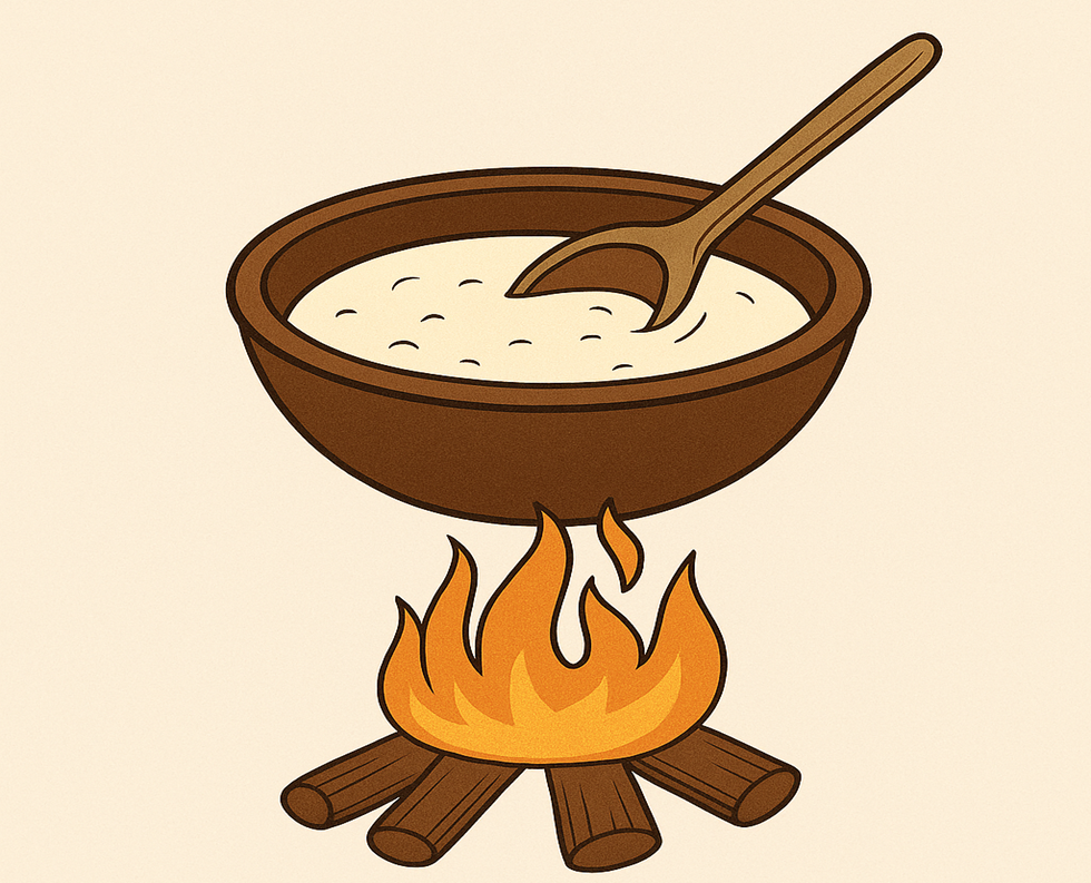 Preparing chhena
