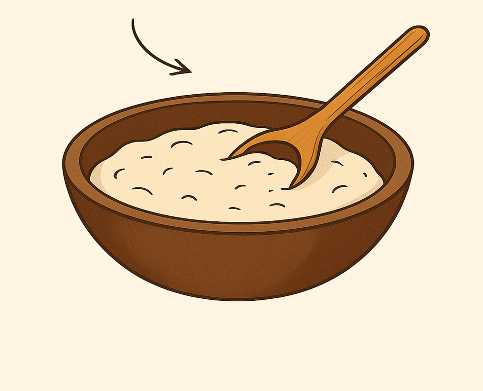 Mixing chhena